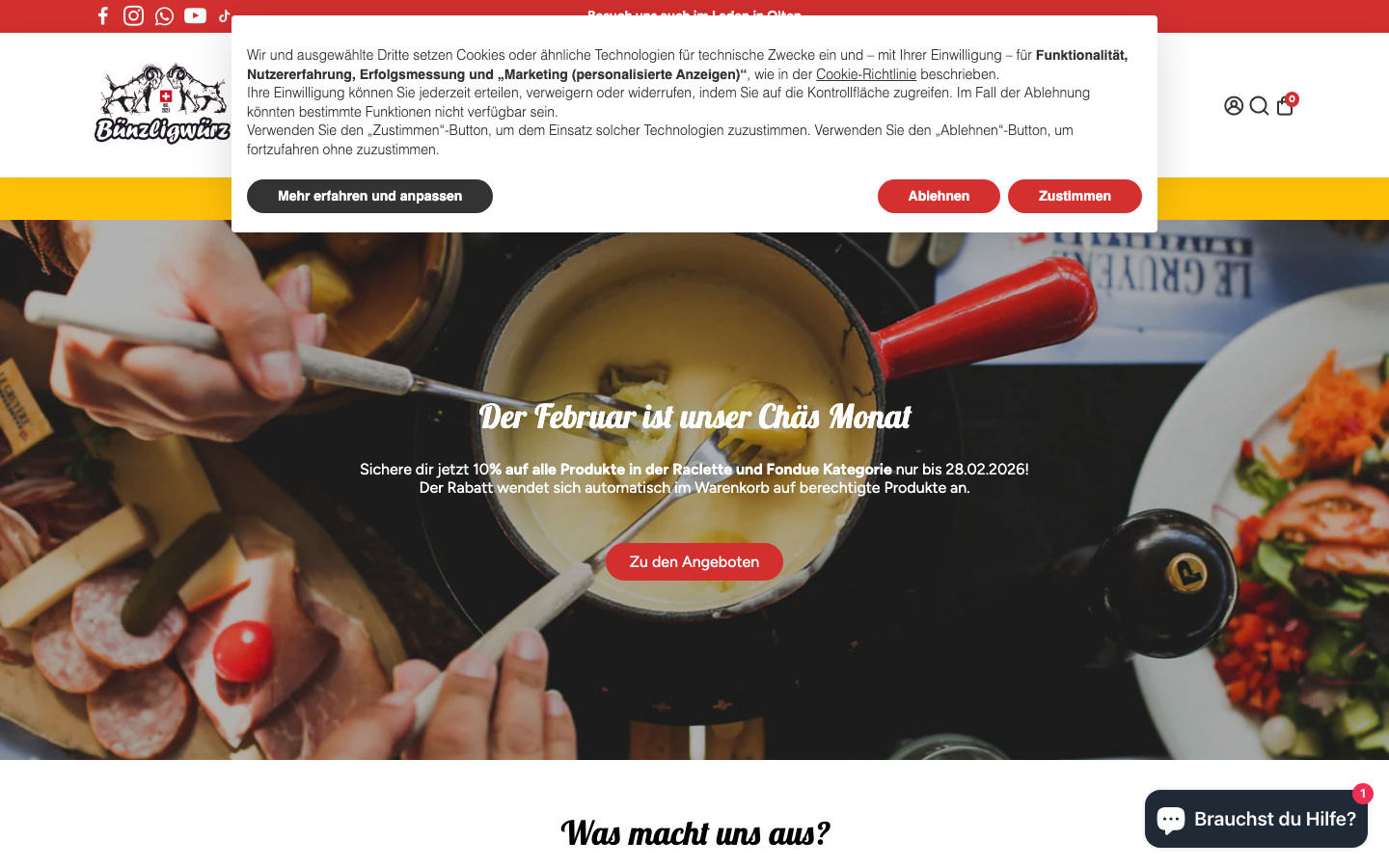 Gewürz-Onlineshop mit Shopify